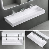 Lavabo Glasvilla Col19 Mineralguss moderno con válvula incluida