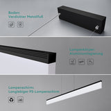 Suspension LED Glasvilla, à intensité variable avec télécommande, 3000K/4000K/6000K, câble ajustable, convient pour la salle à manger, le salon et la chambre.