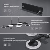 Suspension Glasvilla 72 cm, lampe LED dimmable avec télécommande, température de couleur 3000K/4000K/6000K, câble ajustable, 32 W, noir mat, idéale pour salle à manger, salon ou chambre.