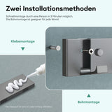 Patères murales Glasvilla sans perçage, porte-manteau mural, crochets muraux en acier inoxydable, barre porte-manteau, crochets Stalo-04+05 