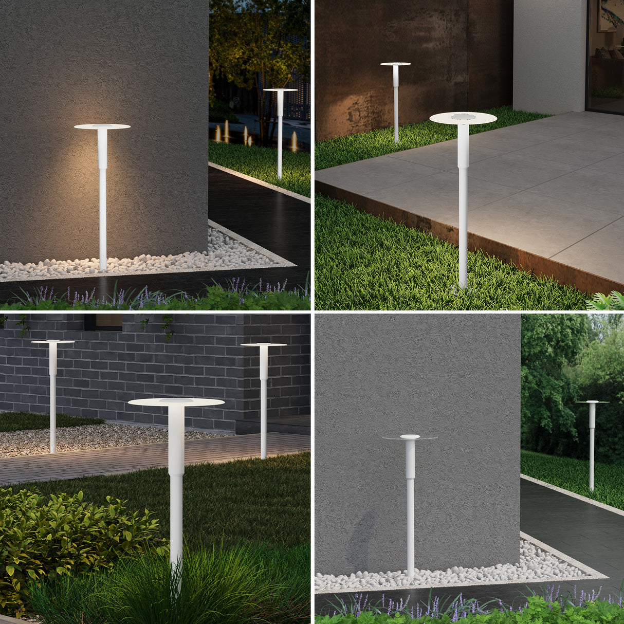 glasvilla Luminaire d’Extérieur ⌀300xH804mm IP65 | Éclairage de Chemin Extérieur | Borne Lumineuse pour Jardin, Lampadaire 3000K | Lampadaire d’Extérieur 6W StellaeLights