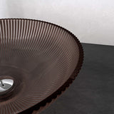 glasvilla Lavabo da Appoggio in Vetro Lavandino Bagno in Vetro Rotondo Lavandino da Appoggio in Vetro