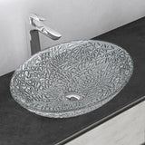 glasvilla Waschbecken Glas Aufsatzwaschbecken Glaswaschbecken Handwaschbecken Waschschale Oval Minerva08