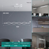pendelleuchte LED colgante regulable con control remoto cable ajustable lámpara colgante para comedor sala de estar dormitorio