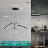 glasvilla Lampadario a Sospensione a Cavo Regolabile Lampada da Soffitto a Sospensione per Sala da Pranzo, Camera da Letto e Soggiorno