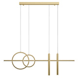 Suspension Glasvilla 100 cm, lampe LED suspendue, design linéaire, 3000K/4000K/6000K, câble réglable, 38W, idéale pour salle à manger, salon ou chambre.