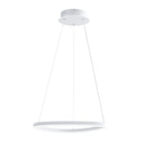 Suspension Glasvilla 50 cm, lampe LED suspendue, design ondulé dynamique, température de couleur réglable 3000K/4000K/6000K, câble 16W, idéale pour salle à manger, salon ou chambre.