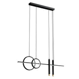 Suspension Glasvilla 100 cm, lampe LED suspendue, design linéaire, 3000K/4000K/6000K, câble réglable, 38W, idéale pour salle à manger, salon ou chambre.