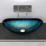 lavabo Glasvilla en verre, vasque à poser, lavabo ovale