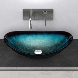 Lavabo de Vidrio Glasvilla Minerva Lavabo Sobre Encimera Ovalado