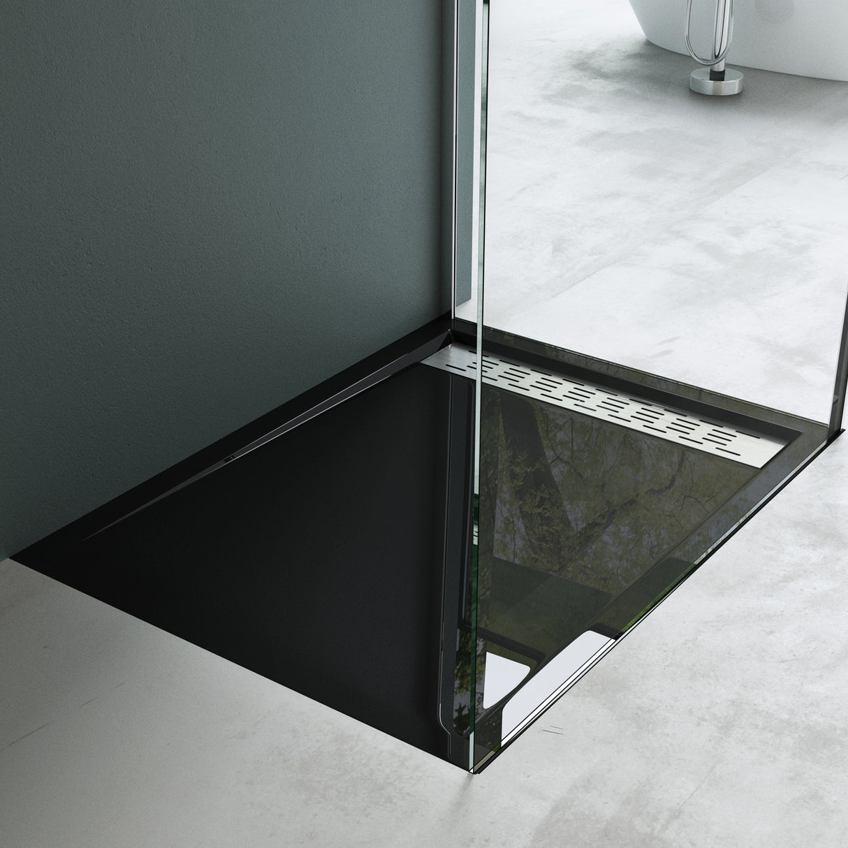 glasvilla Duschwanne Duschtasse aus hochwertigem Acryl Rechteckig Quadratisch Xetro04