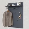 glasvilla Garderobenpaneel Wandgarderobe mit Ablage und 5 Haken Wandpaneel Hakenpaneel Garderobenhaken Garderobenboard 78x108cm Gabo-01