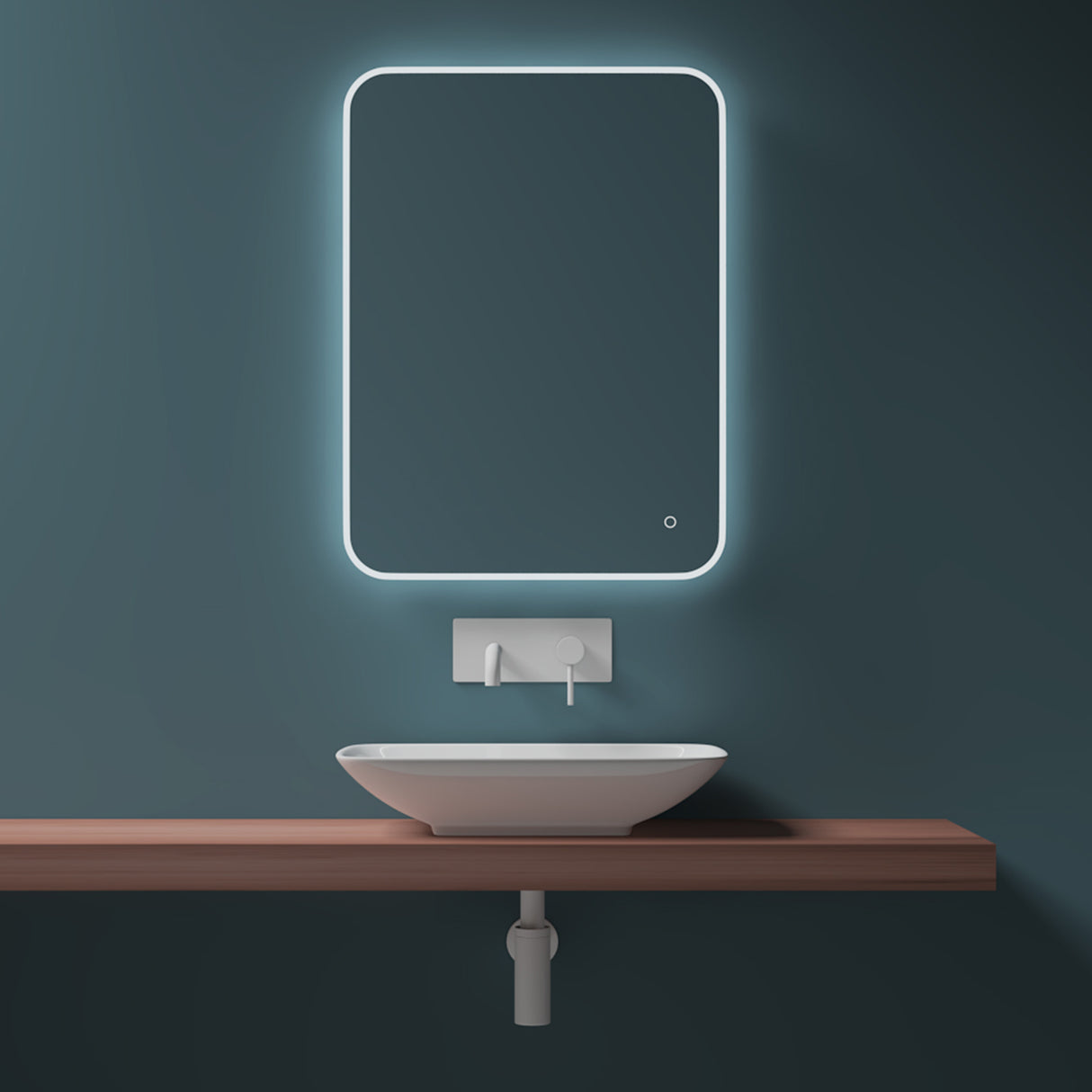 Vasque à poser Glasvilla, modèle Brussels 159 blanc, en céramique avec nano-revêtement