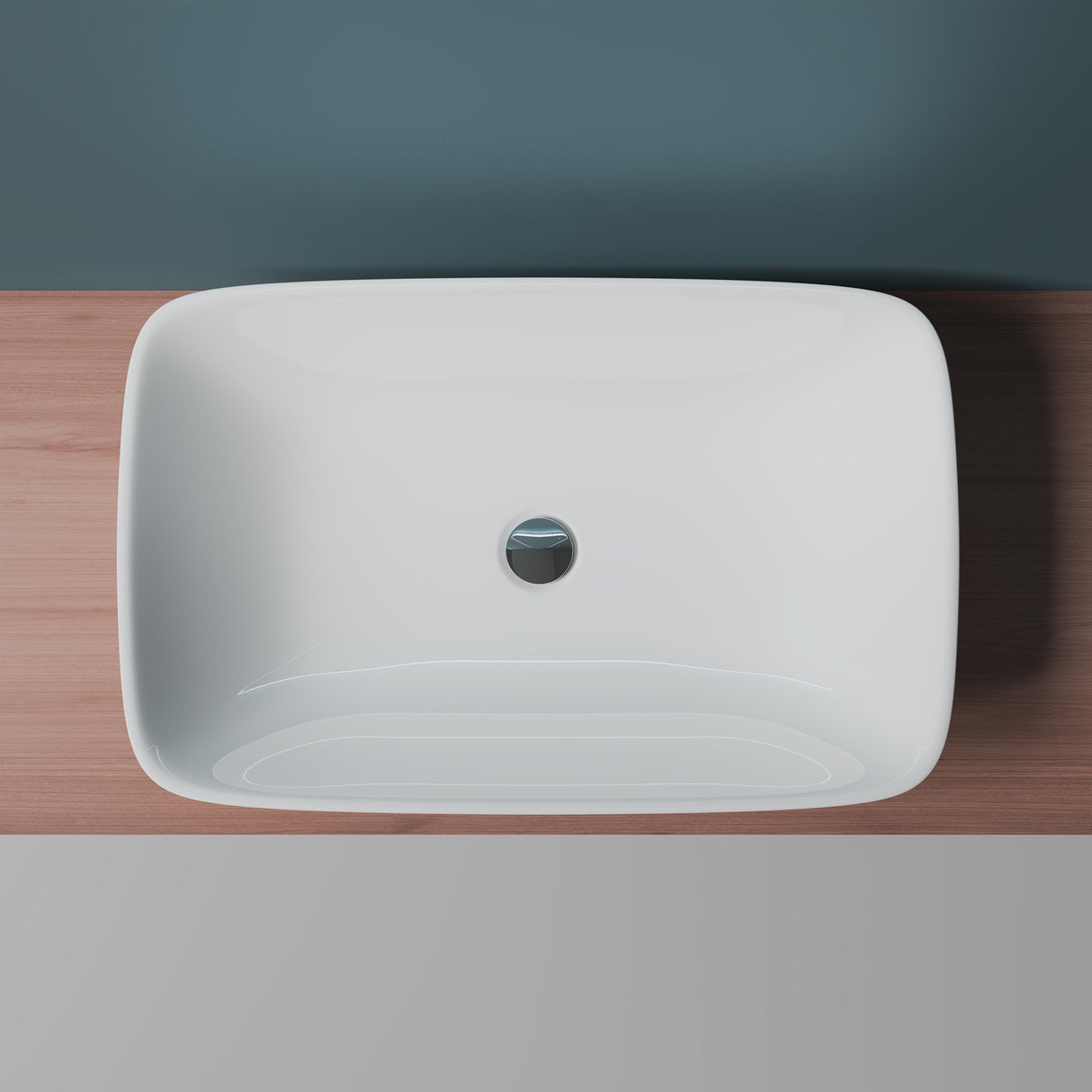 Vasque à poser Glasvilla, modèle Brussels 159 blanc, en céramique avec nano-revêtement