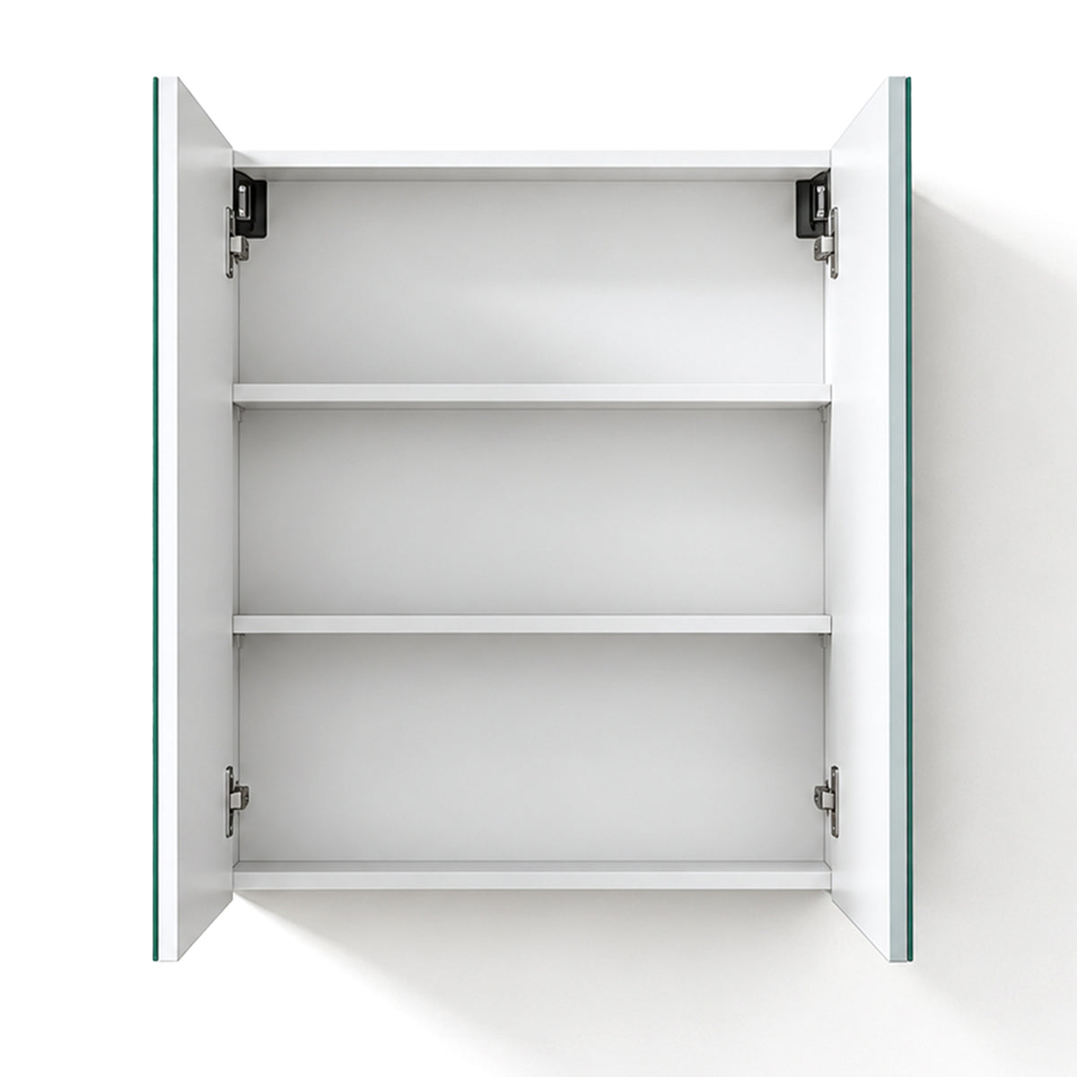 Glasvilla Armario Espejo de Baño con Puertas Sin Marco y Estantes Ajustables – Spiegelschrank 02