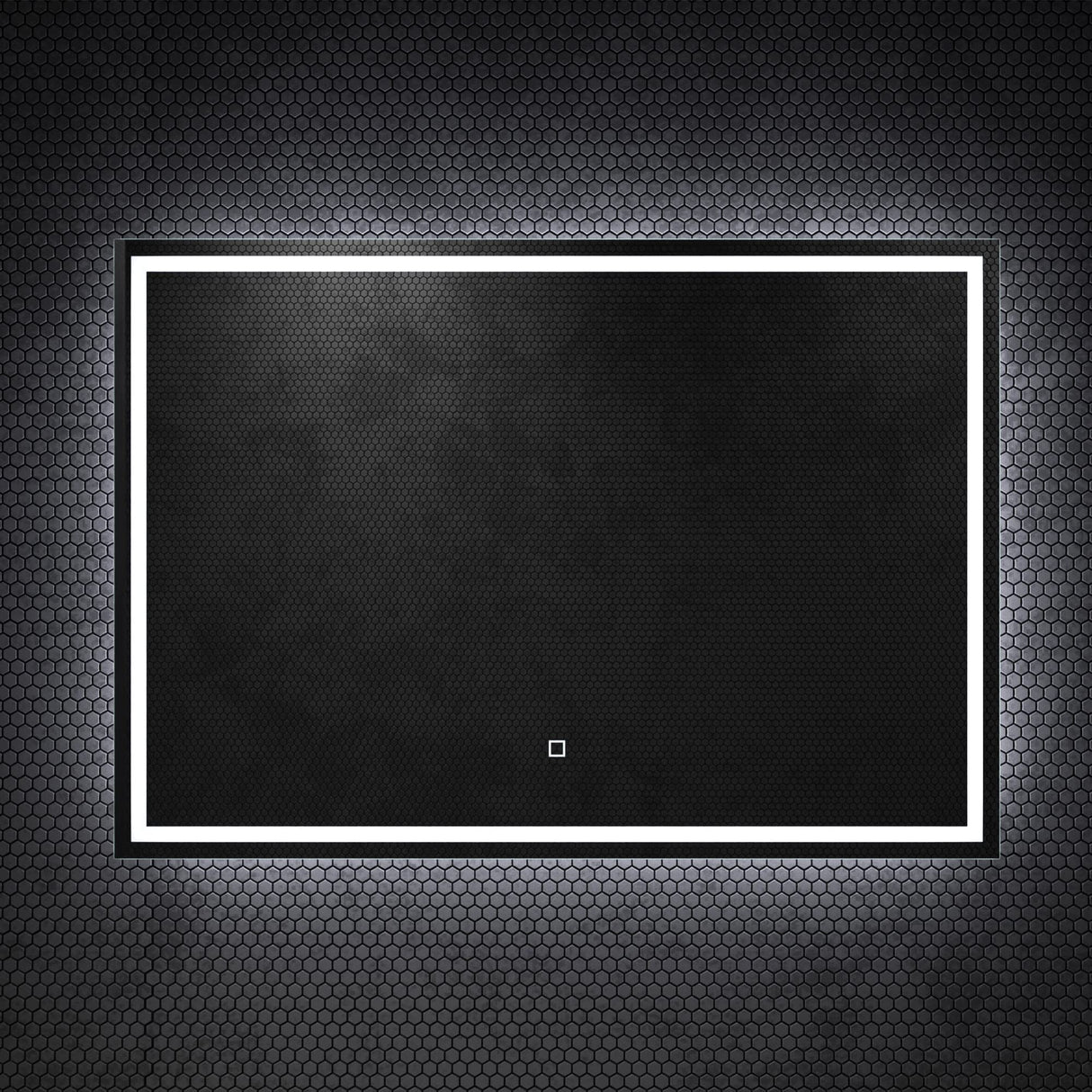 glasvilla Specchio da Bagno Appeso Specchio LED da Parete per Il Trucco Specchio da Bagno a LED con Interruttore Touch Anti-Appannamento Spiegel-02