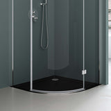Receveur de douche Glasvilla en acrylique sanitaire, quart de cercle Faro3