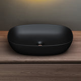 glasvilla Aufsatzwaschbecken Waschschale Waschbecken aus Keramik mit Nano-Beschichtung/Lotus-Effekt Brüssel104