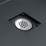 Lavabo Glasvilla, en fonte minérale, lavabo encastré avec couvercle de bonde Col104