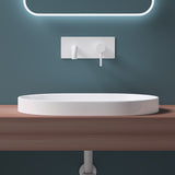 Lavabo Glasvilla, lavabo encastré, blanc Bruxelles 5006A, en céramique avec nano-revêtement