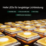 glasvilla Stehlampe Wohnzimmer Dimmbar, RGBICWW Stehlampe mit reinem Warmweiß & 16 Millionen Farben, App & Fernbedienung, Musik-Sync, 270° Licht, Timer, für Schlafzimmer Gaming, Lineora-01