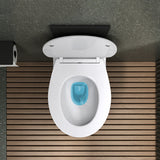 Glasvilla Design – Inodoro suspendido sin reborde en cerámica blanca con asiento Soft-Close