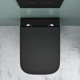 glasvilla Spülrandlos Wand WC schwarz Hänge WC + WC Sitz (mit Softclose) A112 NEU!!!