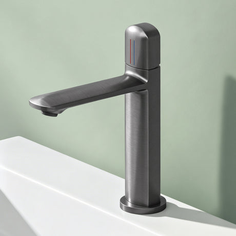 Glasvilla Grifería Monomando para Lavabo | Diseño Moderno | Latón de Alta Calidad | Instalación DIN