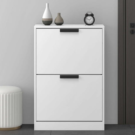 Glasvilla armoire à chaussures coffre à chaussures basculeur à chaussures LxPxH : 60x28x89 cm meuble à chaussures étroit meuble à chaussures01