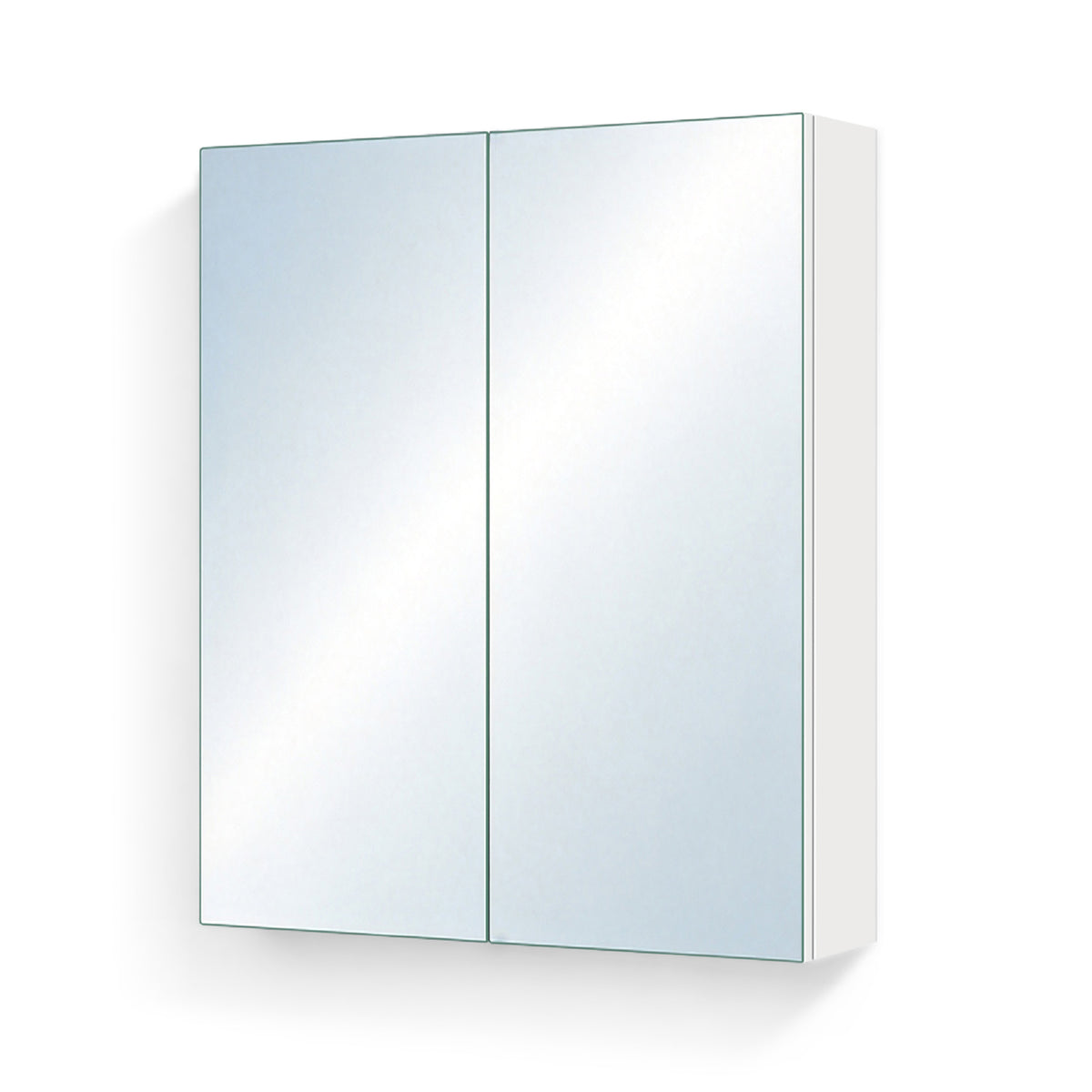 Glasvilla Armario Espejo de Baño con Puertas Sin Marco y Estantes Ajustables – Spiegelschrank 02