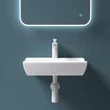 Vasque à poser Glasvilla, modèle Brussels 152B blanc, en céramique avec nano-revêtement