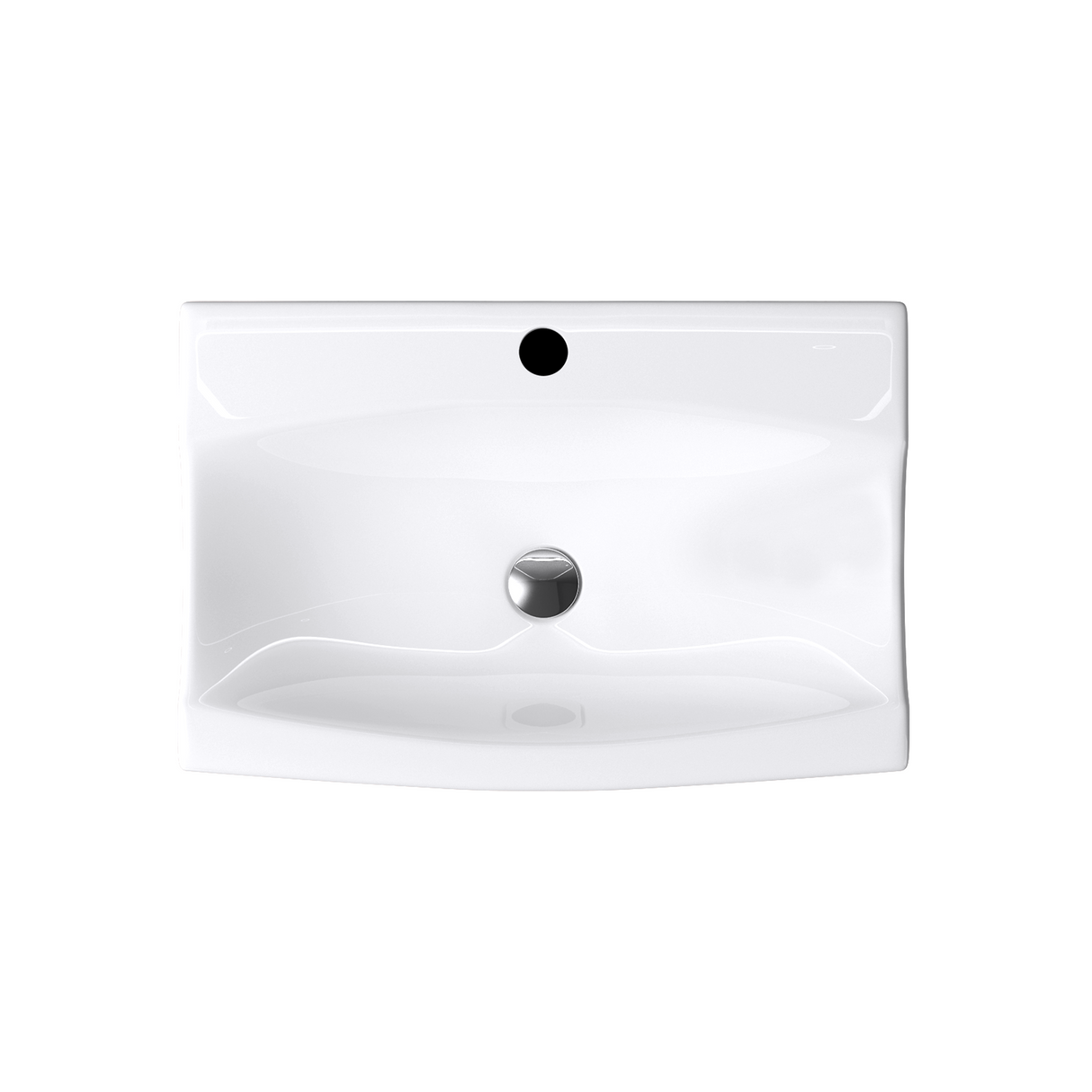 Vasque à poser Glasvilla, modèle Brussels 152B blanc, en céramique avec nano-revêtement