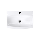 Vasque à poser Glasvilla, modèle Brussels 152B blanc, en céramique avec nano-revêtement