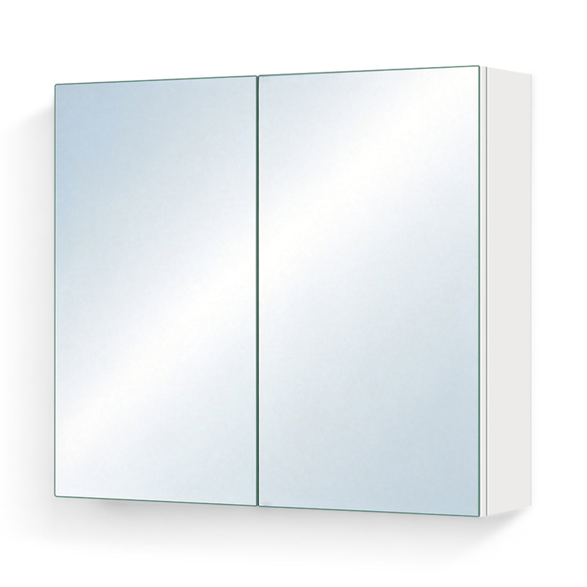 Glasvilla Armario Espejo de Baño con Puertas Sin Marco y Estantes Ajustables – Spiegelschrank 02