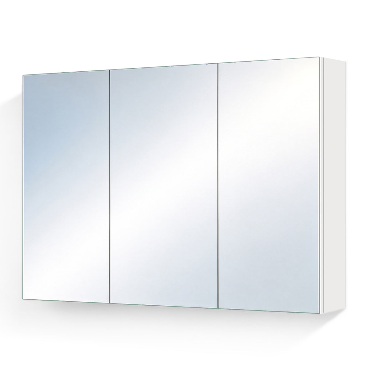 Glasvilla Armario Espejo de Baño con Puertas Sin Marco y Estantes Ajustables – Spiegelschrank 02