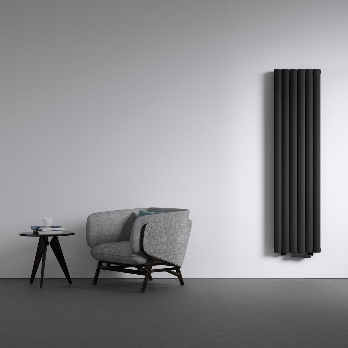 glasvilla Radiateur de Salle de Bain à Raccordement Central Plat et à Raccordement Latéral Radiateur à Panneau Chauffage de Salle de Bain Monocouche en Acier FV