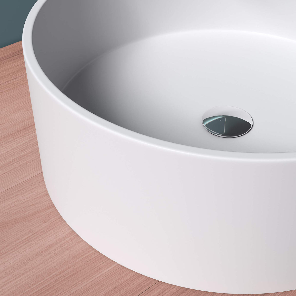 Vasque ronde Glasvilla 40x40x15cm Col804 à poser, sans trou de robinetterie ni trop-plein