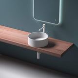 Vasque ronde Glasvilla 40x40x15cm Col804 à poser, sans trou de robinetterie ni trop-plein