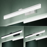 lámpara de espejo LED de 40 cm para baño | lámpara de espejo, 6000K lámpara de baño | giratoria 180° 9W Luxaris