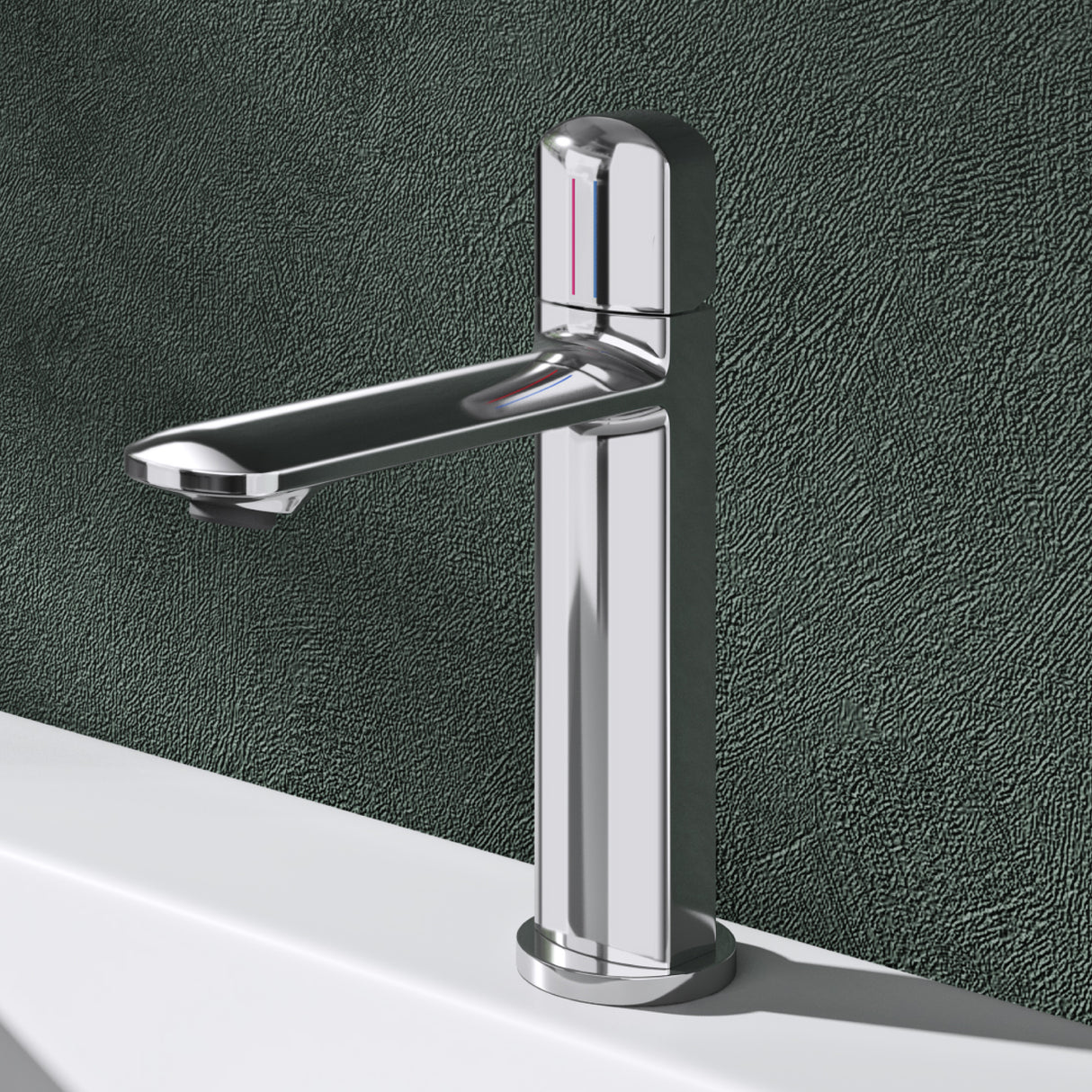 Glasvilla Grifería Monomando para Lavabo | Diseño Moderno | Latón de Alta Calidad | Instalación DIN