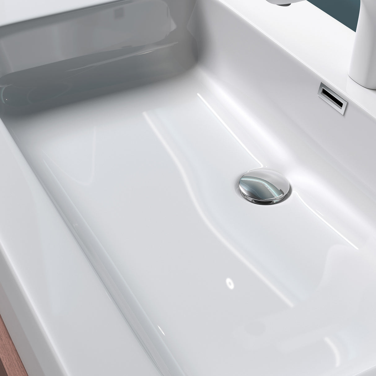 glasvilla Doppelwaschbecken Aufsatzwaschbecken Hängewaschbecken Waschbecken mineralguss Waschplatz Waschtisch Col830