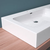 glasvilla Doppelwaschbecken Aufsatzwaschbecken Hängewaschbecken Waschbecken mineralguss Waschplatz Waschtisch Col830