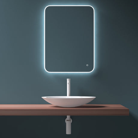 Glasvilla Lavabo sobre encimera de mineral fundido Col802, Diseño moderno, superficie suave y resistente