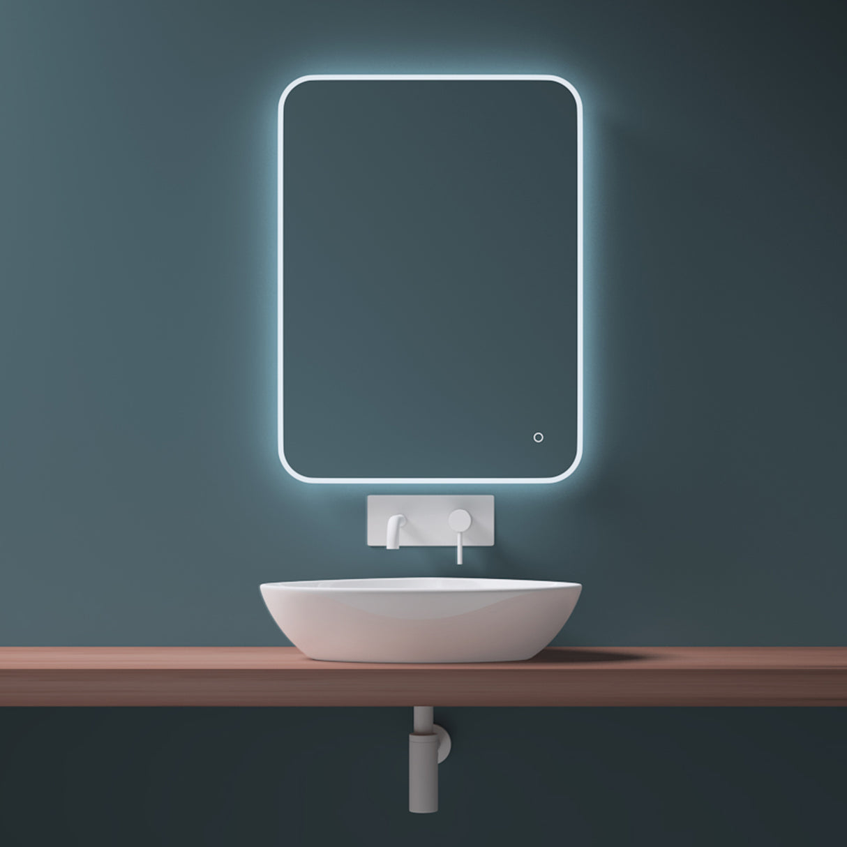 glasvilla lavabo lavabo de encimera cuenco lavabo de encimera de cerámica cuenco de encimera en blanco incl. recubrimiento nano Brüssel215