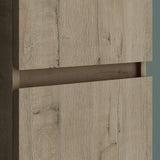 glasvilla Seitenschrank Badezimmerschrank mit 2 Türen und 4 Fächern Badregal Allzweckschrank Badschrank BTH: 35x20x120 cm Verona