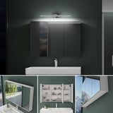 Armoire de toilette Glasvilla avec miroir et lampe intégrée, meuble de salle de bain, éclairage miroir, lampe de salle de bain LED rotative à 180°, d'une beauté rayonnante