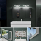 Armoire de toilette Glasvilla avec miroir et lampe intégrée, meuble de salle de bain, éclairage miroir, lampe de salle de bain LED rotative à 180°, d'une beauté rayonnante