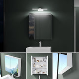 Armoire de toilette Glasvilla avec miroir et lampe intégrée, meuble de salle de bain, éclairage miroir, lampe de salle de bain LED rotative à 180°, d'une beauté rayonnante