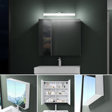 Meuble de salle de bain Glasvilla avec miroir et éclairage, meuble de salle de bain avec lampe miroir, éclairage miroir rotatif à 180°, lampe de salle de bain LED Luxaris