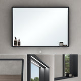 glasvilla Armadietto a Specchio con Luce Specchio con Pensile per Bagno con Luce LED Mobiletto da Bagno con Ante a Specchio Spiegelschrank-01